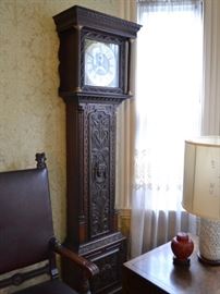 19th Century English longcase clock by Joseph Hallifax of Barnsley