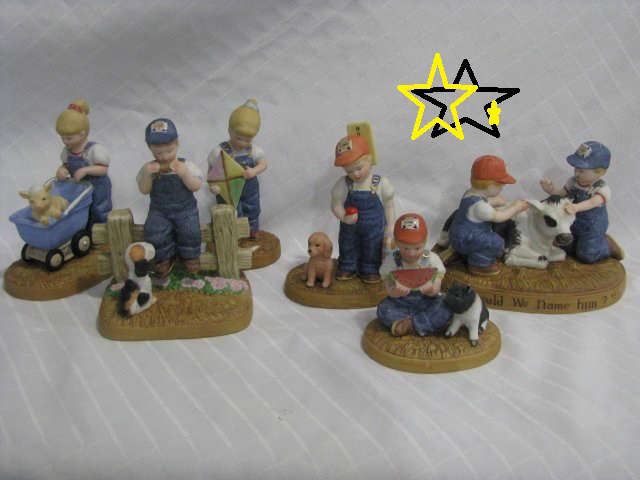 Country Store LIttle Farmers Figurines