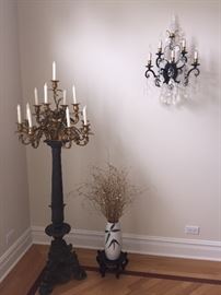Pair of Floor Candelabras.