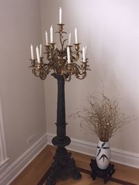 Pair of Floor Candelabras.