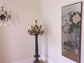 Pair of Floor Candelabras.