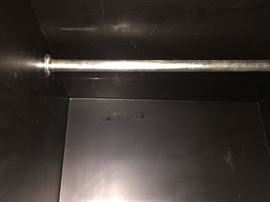 Large Asian Black Laquered with Mother-of-Pearl and Abalone Inlay 3-Piece Storage Cabinet/Chest/Armoire. Birds and Flower scene. 4 drawers, shelves and hanging bars. Height: 79 x Width 104.5 x Depth 26.5 inches. In excellent condition.