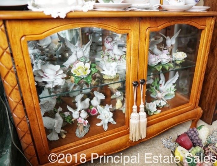 Glass front display cabinet