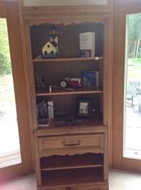 Tall Wood Cabinet $40