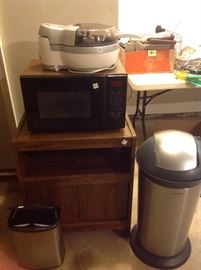 Microwave $10, cart $4, Air fryer $3