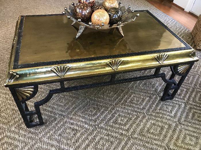 Brass coffee table 