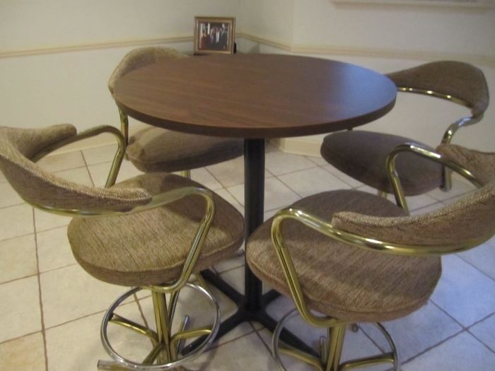 TABLE AND STOOLS
