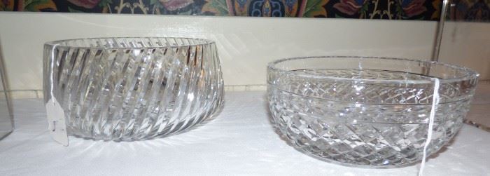 Large Crystal Bowls