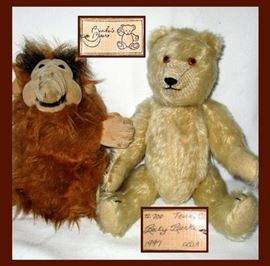 Alf and Becky Burkes Teddy Bear with Tag 