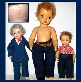 Vintage Boy Dolls including Terri Lee 