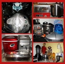 Brand New in the Box H2O Vacuum Cleaner and Great Kitchen Items; many never used 