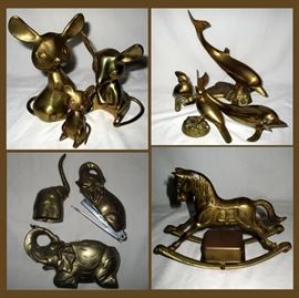 Large Selection of Brass Items 