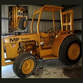 MASSEY FERGUSON MF Frelane 6000 Forklift, Starts Right Up and can lift almost anything