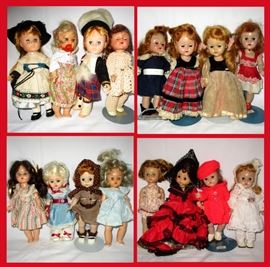Lots of Vintage Dolls Including lots of Ginny Dolls 