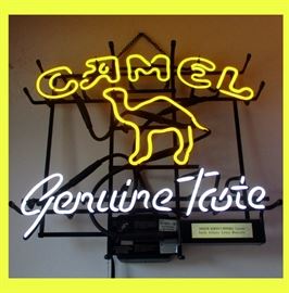 Neon Camel Taste Sign  
