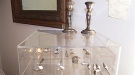 Sterling pieces includ. Pr. Candlesticks