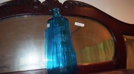 Acid Etched Vintage Bar Decanter