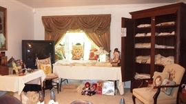 Linen Press FULL of vintage laces and linens