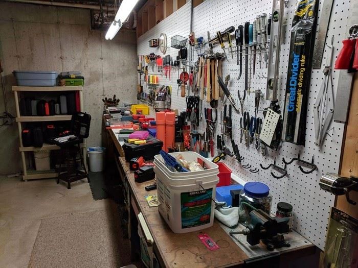 A few tools...Rigid, Stanley, Craftsman, Bosch, Black & Decker, etc.