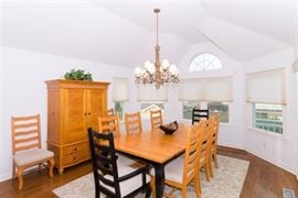 Dining table & chairs; sorry - light fixture is sold