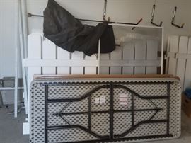 Vinyl fence sections