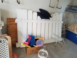 Vinyl fence sections