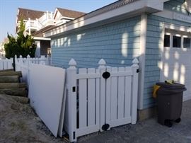 Limited amount of vinyl fencing & gate