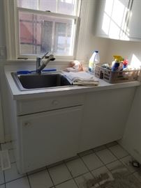Utility sink & cabinets