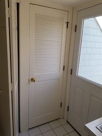 Louvered door