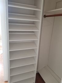 Custom closet system - shoe rack