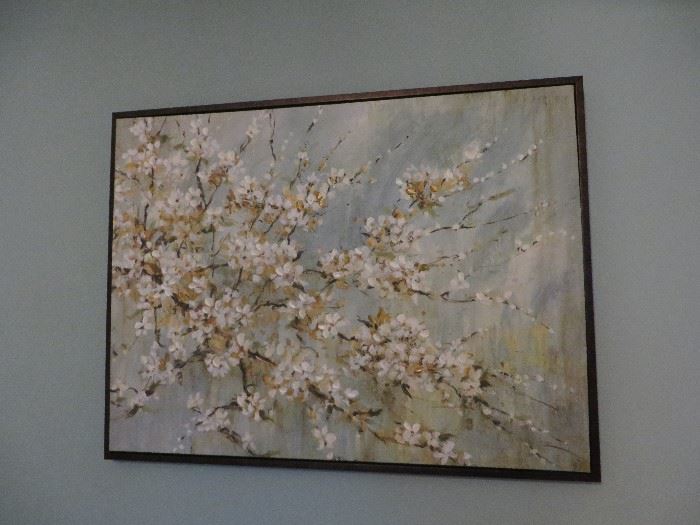 ALMOND BLOSSOMS ON CANVAS
