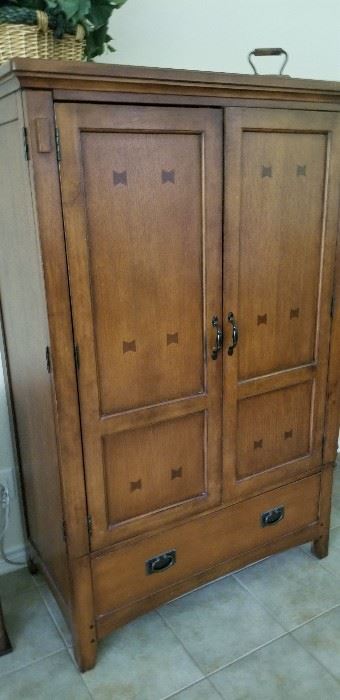 Sturdy Western inspired  armoire 