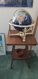 Great Oak table with globe