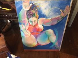 large oil on canvas