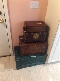 assorted great antique boxes