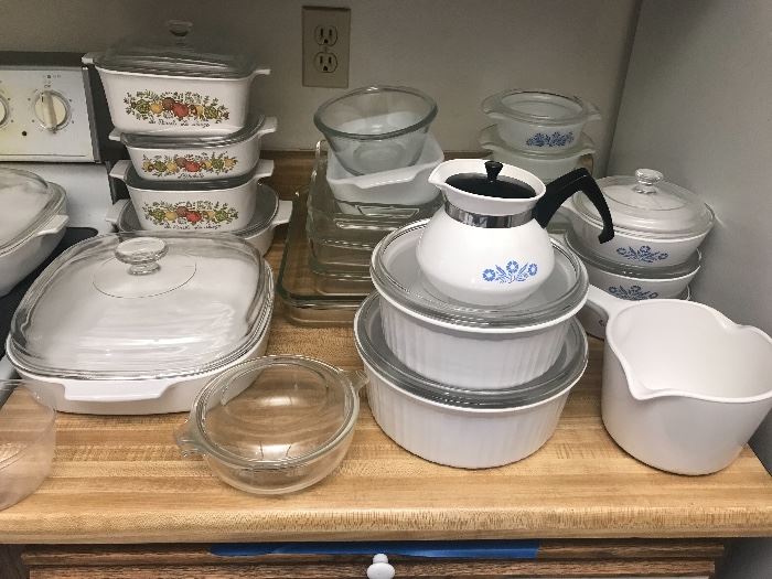 Corning Ware dishes 