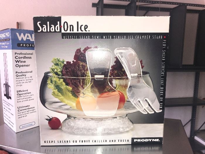 Salad on ice bowl