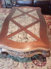 Coffee table, Rug is not for sale.
