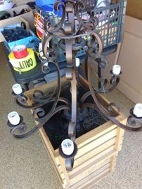 Light fixture , Will need to fixed as the look on top is missing.