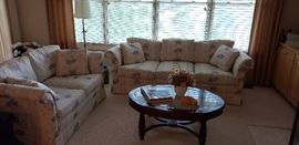 Sherrill sofa, love seat, coffee table