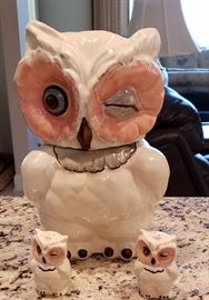 winking owl cookie jar