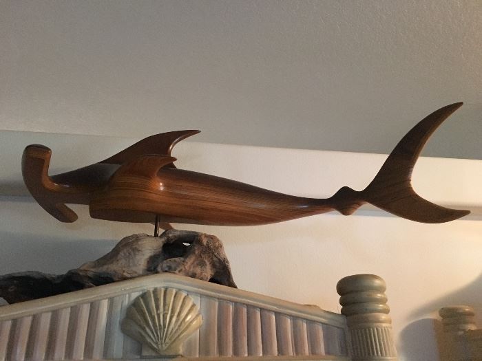 Hand carved Hammerhead