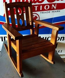 Vintage Wood Child's Rocker