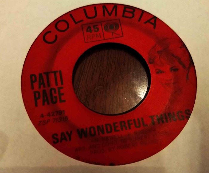 Vintage 45 Record- Patti Page