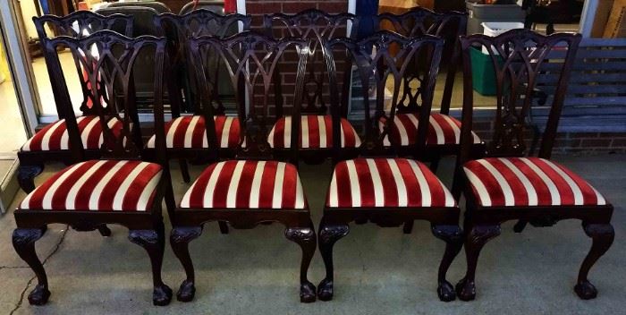 Set of 8 Drexel Heritage Dining Room Chairs