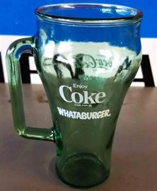 Vintage Coca-Cola/WhataBurger Glass