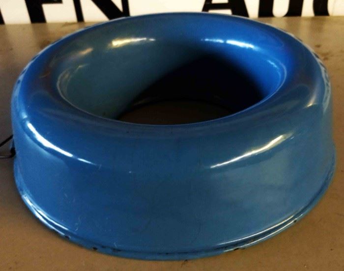Vintage Blue Enamelware Jello Mold