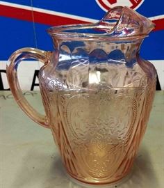 Vintage Depression Glass Pitcher