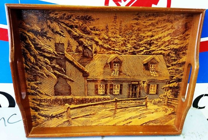 Vintage Wooden Tray