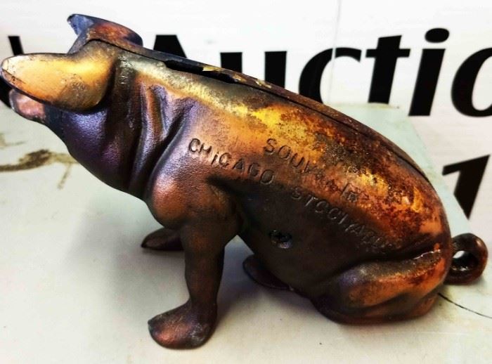 Vintage Cast Iron Coin Bank